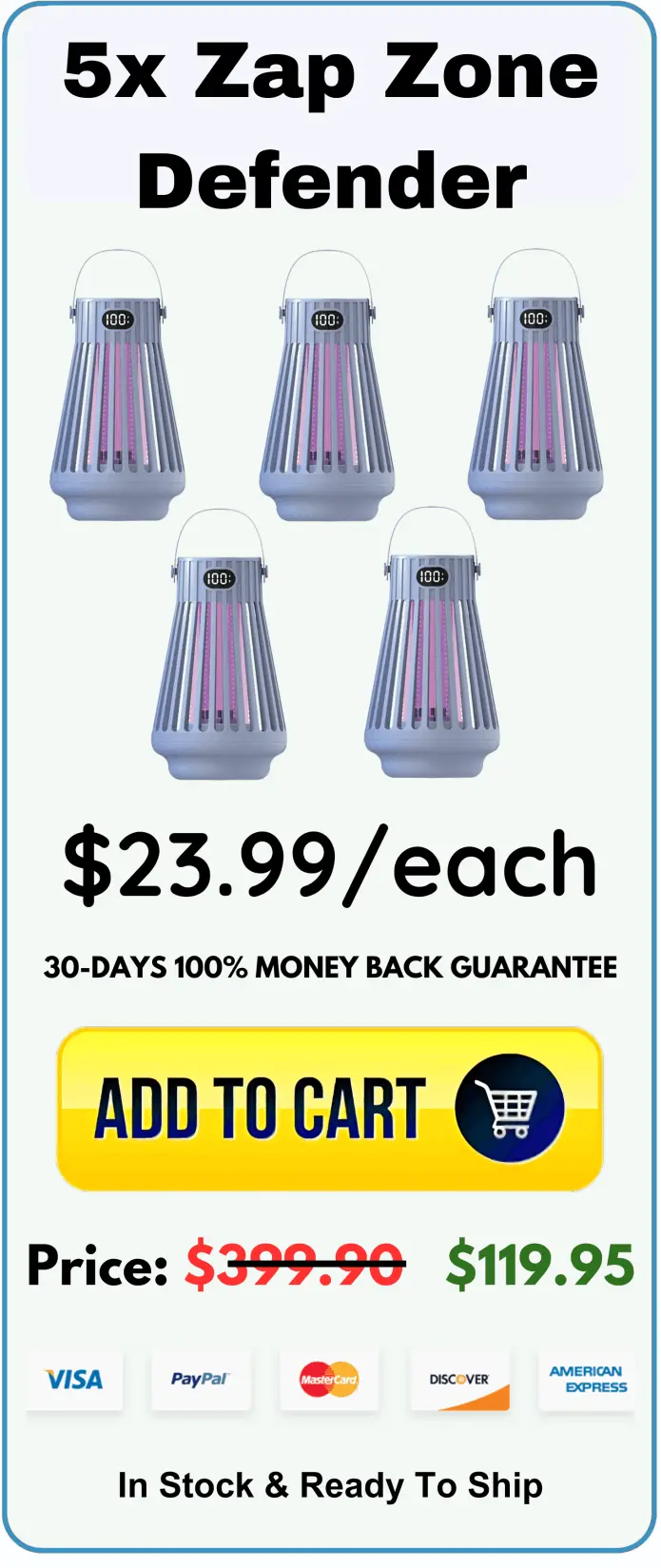 Zap Zone Defender offer package price 