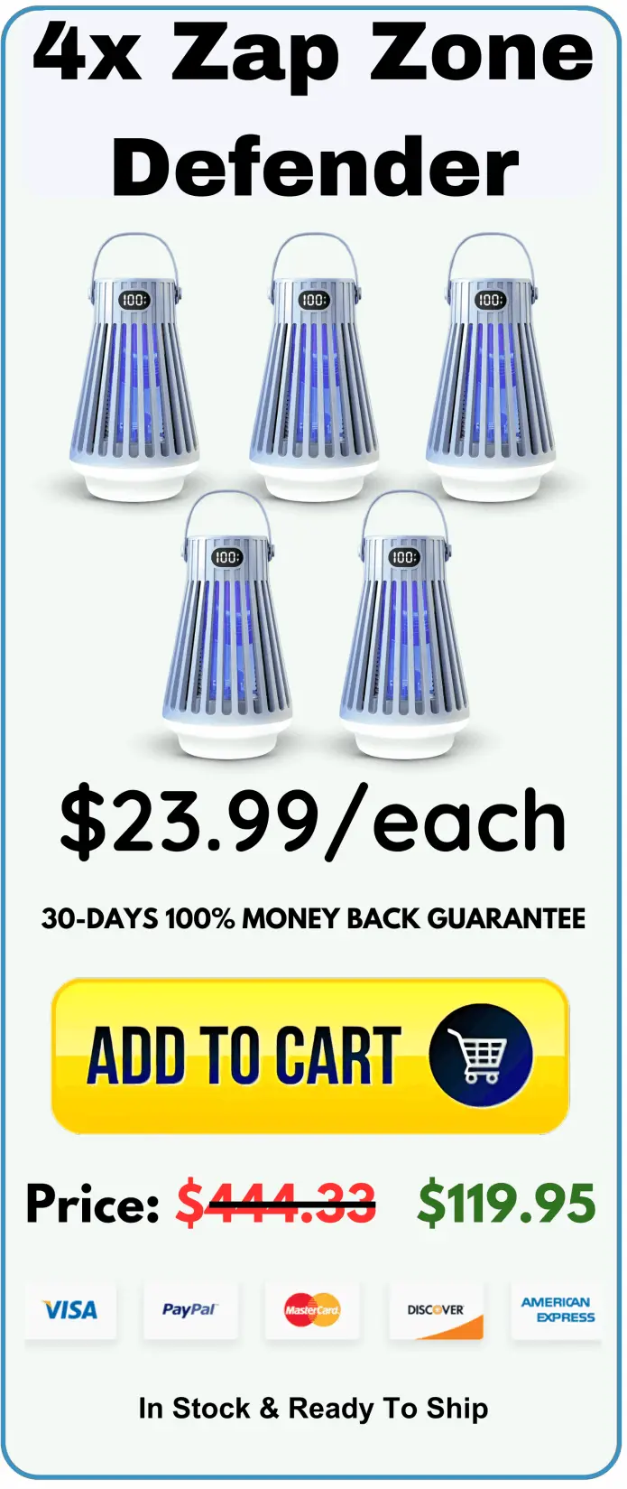 Zap Zone Defender offer package price 